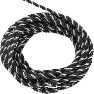 메카닉시 트위스티드 코드 트림 5야드 5mm 3겹 트위니 땋은 밧줄 반짝이는 실줄 공예 선물 가방 커튼