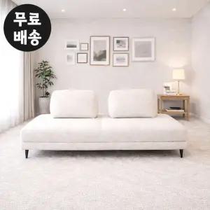 뮤지 패브릭 쇼파 모듈형 소파 3인용 거실 아이보리