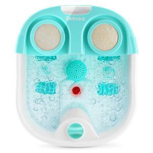 벨민트 홈 풋 스파 목욕 마사지기 - 올인원 1, 워터 제트, 문지르기용 2X 루파로 버블 마사지, 소금 홀더 발을 담그세요, 깊은 스트레스 해소 발 욕조