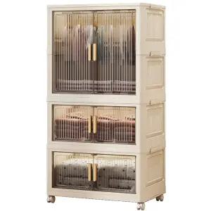 이동 접이식 수납함 대형 대용량 옷장 리빙박스 폴딩 양문형