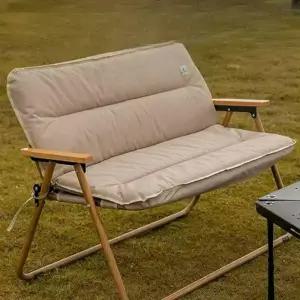 2인용캠핑의자 커버 접이식 벤치 쿠션 등받이 2인 소파