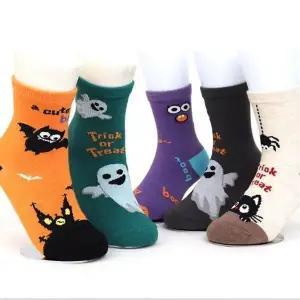 [하프클럽/셀러허브_여성트랜드패션]할로윈 캐릭터 아동양말 장목 5개세트
