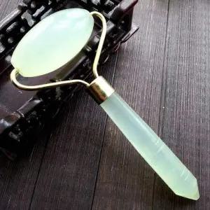 [콩심팥심]옥 마사지 롤러 순환 얼굴 바디 승모근 괄사 도구