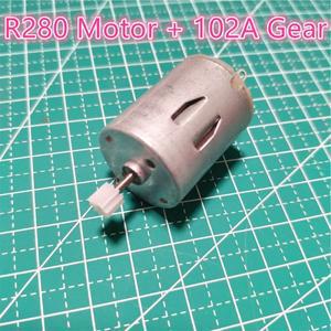 R280 DC 모터 + 102A 샤프트 기어 마이크로 미니, DIY 모델 장난감, 팬 및 헬리콥터 보트 부품, 3V-9V, 800
