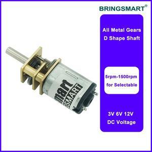 Bringsmart 3V 6V 12V 15-1500RPM N20 DC 기어 모터 반전 제어 DIY 전자 장비 장난감 미니 기계에 대한 저