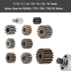 1pc 기어 7/9/11/12/13/14/15/16 RS550/775/795/755 용 치아 메탈 기어 팬 홈 도구 장난감 용 DC 모터