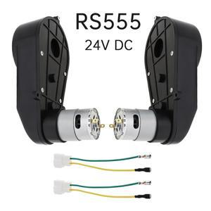 2pcs RS555 어린이 장난감 자동차 모터 기어 박스 24V 18000-40000RPM 어린이 자동차 바퀴 기어 박스 원격