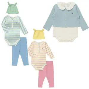 [블루독베이비] 바디수트세트 3중 택일(4617067604+4617067605+4617067602) 아가옷 백일 돌 조카 선물 유아