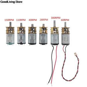 1 pcs DC 5V 마이크로 N20 기어 모터 저속 금속 기어 박스 감속기 전기 모터 DIY 장난감, 40/60/28/150/300