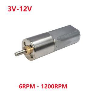 16GA25 16MM 모든 금속 기어 박스 기어 모터 DC 3V-12V 6-1200RPM 저속 고 토크 엔진 DIY 장난감 자동차 로
