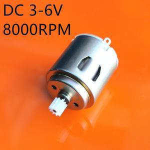 1set R260 DC 모터 + 102A 샤프트 기어 마이크로 미니 3V-6V 8000RPM DIY 모델 장난감 팬 탄드 헬리콥터 보