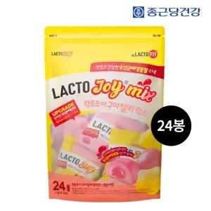 종근당건강 락토조이 구미젤리 믹스 600g/24개입/망고+복숭아맛/유치원간식/초등학생/대량/과즙젤리/유산균/젤리형영양제