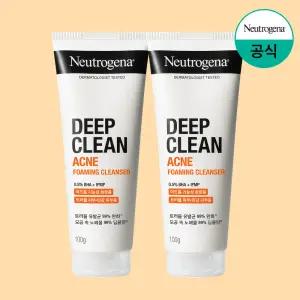 [뉴트로지나/공식] 딥클린 아크네 폼클렌져 100g 2개 외 클렌징 모음/클렌징폼/오일/크림/세안/비누/여드름기능성/블랙헤드/피지/각질