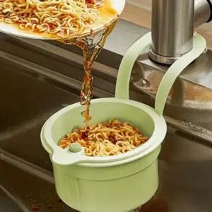 ( )싱크대 걸이형 음식물 거름망 원터치 물빠짐 거치대