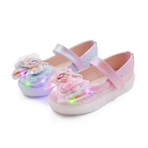 풋풋 루미나 튜브 리본 LED 아동 구두슬립온 단화