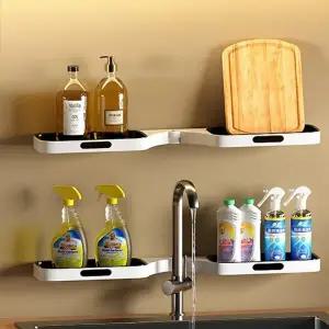 ( )초강력 다용도 욕실 접이식 물빠짐 선반 무타공거치대