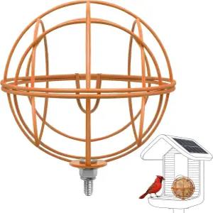 버드 버디용 지르코지르 메탈 수트 볼 홀더 5mm 나사 구멍 내구성 있는 액세서리 및 피더용 애드온