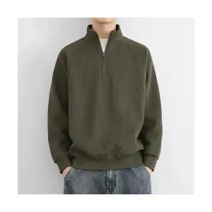 슬램덩크 남성 맨투맨 반집업 싸고 예쁜 가을 내마모 상의 차이나 넥 HO3