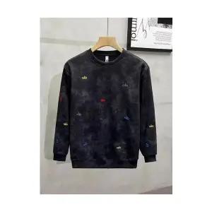 슬램덩크 남성 맨투맨 봄 가을 긴팔 겨울옷 자수 옷을 걸치고 입기 HO3