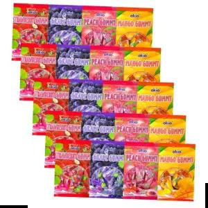 과일젤리 오키오젤리4종 딸기+포도+피치+망고(5개씩)