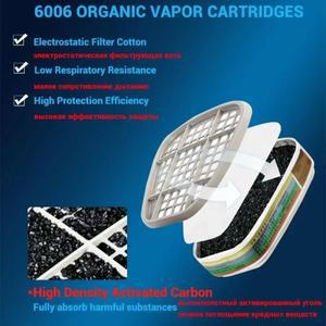 6001 6006 호흡기 카트리지 5N11 면 필터 501 세트 3m 가스 마스크 교체 6200/6800/7502 시리즈 페인팅 마