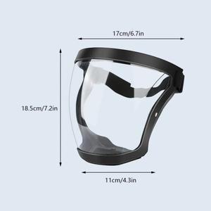 보호용 전면 쉴드 마스크 투명한 머리 눈 안전 커버 안경 스크린 바이저 방진 방풍 안개 방지 고글