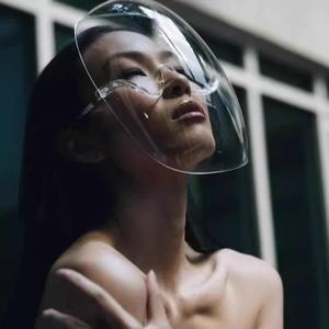 2pcs 투명 풀 페이스 보호 마스크 방진 안개 방지 페이스 쉴드 안경 통기성 스플래시 방지 고글