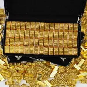합금 미니 골드 바 소품 모형 장식 인테리어 180개금괴 알루미늄 캐리어 판매