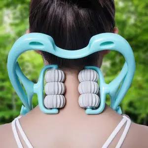 WL 롤링 승모근 어께 지압 림프 등 자극 6구 마사지기