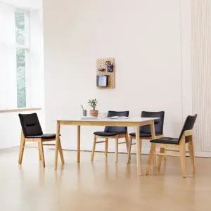 베스트리빙 스칸디 빈츠 12T 사각형 세라믹 4인(1200) 식탁세트/의자 4개