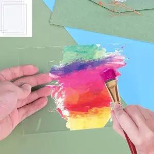 DIY 미술용 그리기판 10p 투명 액자 보조 리필 메모보드 아크릴메모판