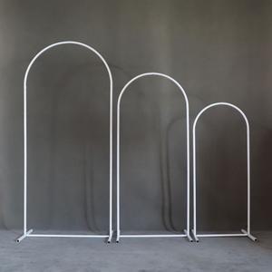 1PCS 화이트 웨딩 아치 스탠드 풍선 홀더 크기 6FT 파티 배경 장식 소품