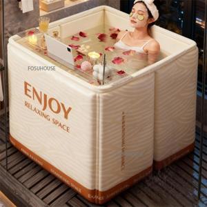 성인용 가정용 접이식 목욕통 땀 증기 비데 세면대 전신 욕조 겨울 보온