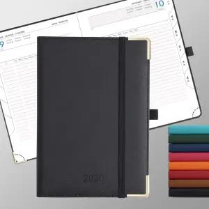 IN-luxpro 데일리 플래너 2026 하루에 한 페이지 (A5-8.5인치 x 5.9인치) 12개월 캘린더 시간별 예약서
