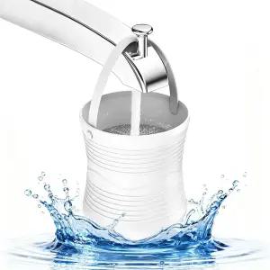 욕조용 아테스테 욕조 필터 수도꼭지용 물 - BPA 프리 ABS 하우징 목욕물 품질 및 쾌적성 향상