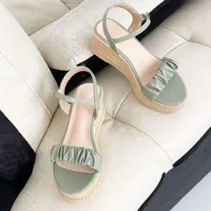 샌들 RU874229 웨지 원피스 통굽 원피스샌들 주름 셔링 통굽샌