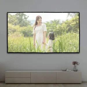 [골드스마일]이동형 빔프로젝터 스크린 265x150cm 캠핑장스크린 가