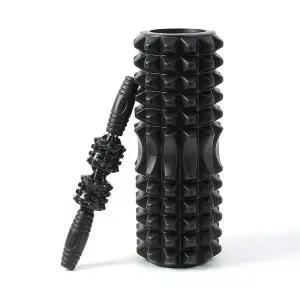 [콩심팥심]바디힐링 마사지스틱+폼롤러 세트 33cm 스트레칭 요가