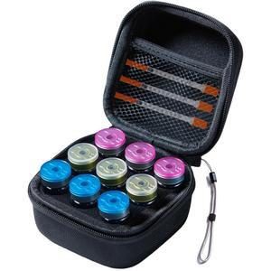 JFGLORIX 인슐린 냉장고 홀더 보관 케이스 9슬롯, 블랙(9슬롯) 쿨러 여행 10ml 프로텍터 바이알 U-100 바이알, 표준 정리함, 장착