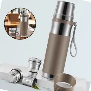 글로 티보틀 보온병 1L 브라운 가벼운보온병 보온보냉물통