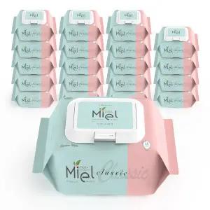 미엘 클래식 휴대용 25매 20팩 캡형 물티슈 엠보싱 479808