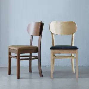 버터 인테리어 카페 원목 의자 1+1개 2colors
