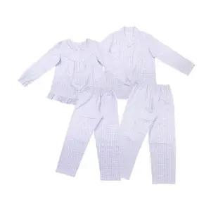 [갤러리아] [비비안]뱀부 선염체크 파스텔 커플잠옷 WP8889R/MP8889A