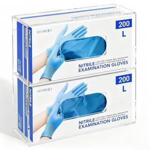 [미국배송] 벽걸이용 하이미에 글러브 홀더: 마그네틱 박스 홀더 아크릴 일회용 고무 라텍스 디스펜서