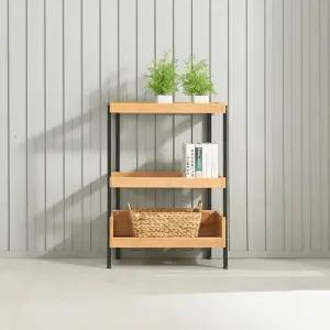 가구 원목선반 원목 선반 다용도선반 다용도 다이젠 메이디 선반장 600 서랍장 3단