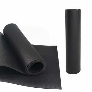 힐링데이 PVC 요가매트 블랙 에어로빅 홈트매트 필라