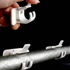 가정용 무타공 커튼봉 거치 부착용 브라켓 거실 커튼