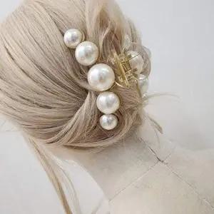 [셀러에이드]왕진주 헤어집게 10cm 긴머리핀 올림머리 헤어악세서리