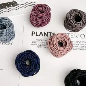 [골드스마일]여성용 기본 컬러 헤어밴드 어린이 학생용 머리끈 고무밴드