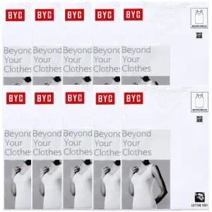 BYC환타쟈 모티브레이스 민소매여런닝10매 BYT5818